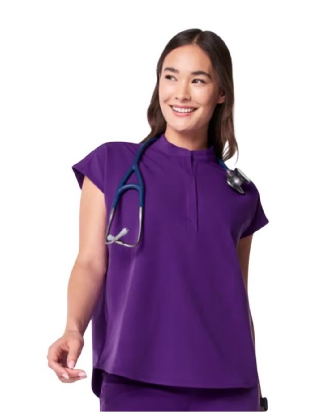 FIGS Digital Grape Rafaela Scrub Top XXL